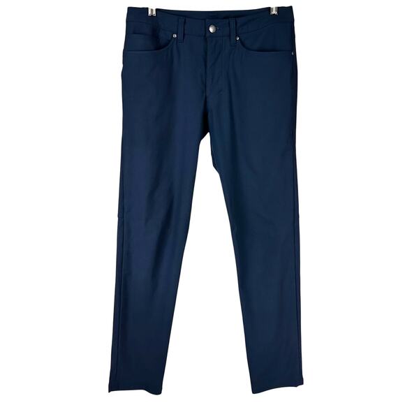 Lululemon ABC Pant Slim Warpstreme True Navy Men's Size 30 x 30 EUC - Picture 4 of 11